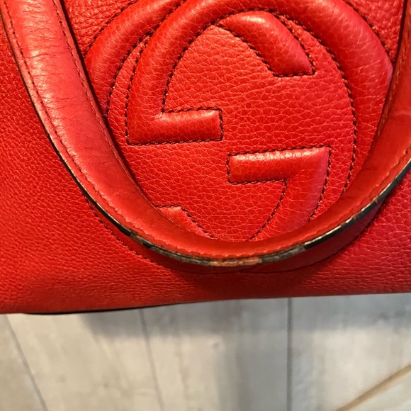 Gucci Soho Tassel Red Shoulder Bag - Picture 4 of 11